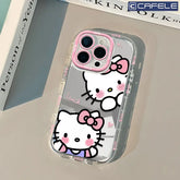 Hello Kitty Stripe Mirror Phone Case